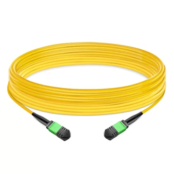 NVIDIA MFP7E30-N030 Compatible 30m (98ft) 8 Fibers Low Insertion Loss Female to Female MPO Trunk Cable Polarity B APC to APC LSZH Single-Mode OS2 9/125