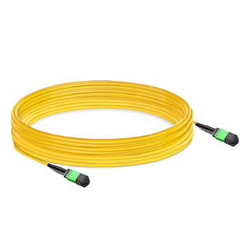 NVIDIA MFP7E30-N050 Compatible 50m (164ft) 8 Fibers Low Insertion Loss Female to Female MPO Trunk Cable Polarity B APC to APC LSZH Single-Mode OS2 9/125