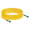 Compatible con NVIDIA MFP7E30-N100 100 m (328 pies) 8 fibras Baja pérdida de inserción Hembra a hembra Cable troncal MPO Polaridad B APC a APC LSZH monomodo OS2 9/125