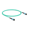 5m (16ft) 12 Fibers Low Insertion Loss Female to Female MPO Trunk Cable Polarity B APC to APC LSZH Multimode OM3 50/125
