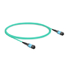 7m (23ft) 12 Fibers Low Insertion Loss Female to Female MPO Trunk Cable Polarity B APC to APC LSZH Multimode OM3 50/125