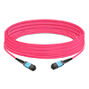 NVIDIA MFP7E10-N040 Compatible 40m (131ft) 8 Fibers Low Insertion Loss Female to Female MPO Trunk Cable Polarity B APC to APC LSZH Multimode OM4 50/125