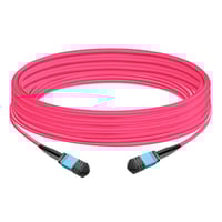 35m (115ft) 12 Fibers Low Insertion Loss Female to Female MPO Trunk Cable Polarity B APC to APC LSZH Multimode OM4 50/125