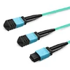 NVIDIA MFP7E20-N005 Compatible 5m (16ft) 8 Fibers Low Insertion Loss Female to Female MPO12 to 2xMPO12 Polarity B APC to APC LSZH Multimode OM3 50/125