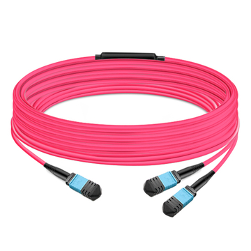8 Fibers Low Insertion Loss OM3 MM LSZH MPO Cable 50M | FiberMall