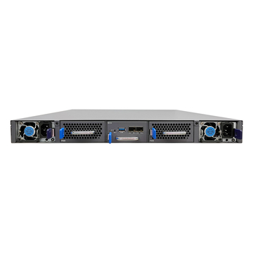 DCI BOX Chassis, 19", 1U: 4 equal 1/4 slots, also compatible with 2 equal 1/2 slots, including front interface board, support provides 1 CONSOLE and 3 ETH management ports, 2 Standard CRPS power supplies: 220V AC or 48V DC optional