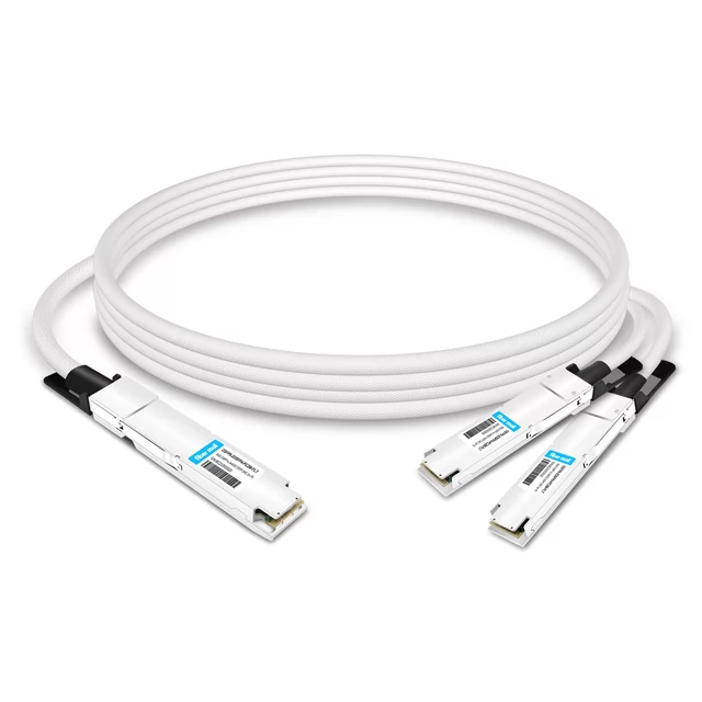 800G OSFP to 2x400G OSFP InfiniBand Breakout DAC FLT 2m | FiberMall