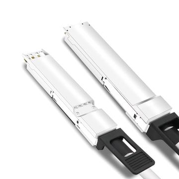 Dell DAC-O112-800G2x400GQ112-3M Compatible 3m (10ft) 800G Twin-port OSFP to 2x400G Flat Top OSFP InfiniBand NDR Breakout DAC