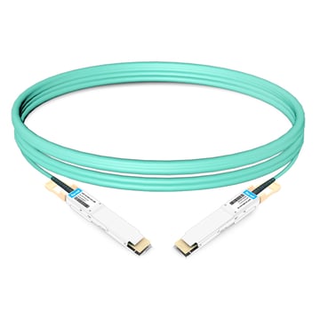 Cable óptico activo QSFP-DD a QSFP-DD de 800 m (800 pies) compatible con Arista A-D20-D20-66M