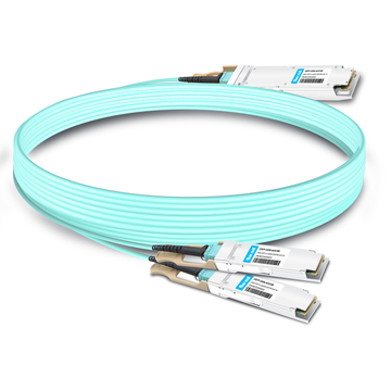 OSFP-2Q56-AOC5M 5m (16ft) 400G OSFP to 2x200G QSFP56 twin port HDR Breakout Active Optical Cable