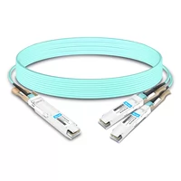 NVIDIA MFA7U10-H015 Compatible 15m (49ft) 400G OSFP to 2x200G QSFP56 twin port HDR Breakout Active Optical Cable