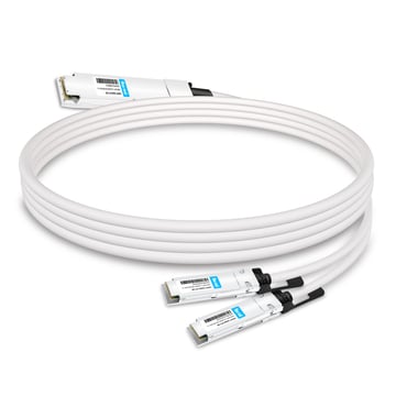 OSFP-2Q56-PC1M 1m (3ft) 400G OSFP to 2x200G QSFP56 Passive Breakout Direct Attach Cable