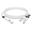 NVIDIA MCP7Y60-H01A Compatible 1.5m (5ft) 400G OSFP to 2x200G QSFP56 Passive Direct Attach Cable