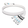 OSFP-4Q56-PC1M 1 м (3 фута) 400G, двухпортовый, 2x200G OSFP на 4x100G QSFP56, пассивный медный кабель с прямым подключением