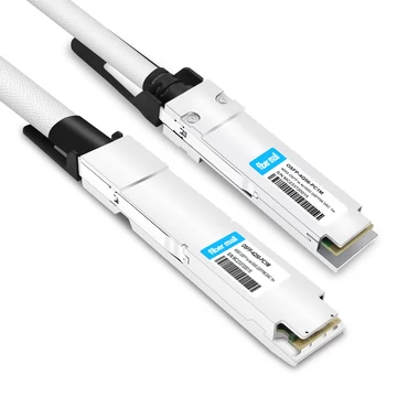 OSFP-4Q56-PC1M 1 м (3 фута) 400G, двухпортовый, 2x200G OSFP на 4x100G QSFP56, пассивный медный кабель с прямым подключением
