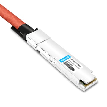 NVIDIA MCA7J65-N005 Compatible 5m (16ft) 800G Twin-port OSFP to 2x400G QSFP112 InfiniBand NDR Breakout Active Copper Cable