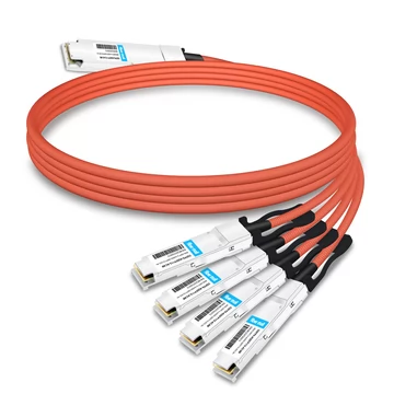 OSFP8-4QSFP112-AC4M, 4 м (13 футов) 800G, двухпортовый OSFP — 4x200G QSFP112, активный медный кабель InfiniBand NDR Breakout