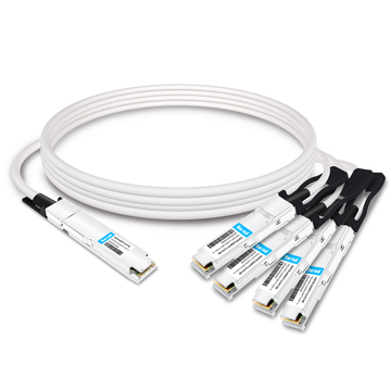 OSFP8-4QSFP112-PC1M 1 м (3 фута) 800G InfiniBand NDR, двухпортовый OSFP — 4x200G QSFP112, медный кабель прямого подключения с пассивной разводкой