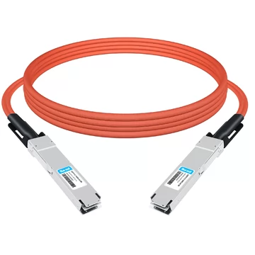 Cable de cobre activo InfiniBand NDR de 4 m (80 pies) compatible con NVIDIA MCA003J3-N10-FLT de doble puerto 800x2G OSFP a 400x2G OSFP, parte superior plana en un extremo y parte superior plana en el otro