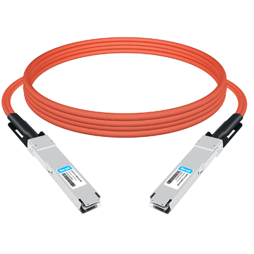 Cable de cobre activo InfiniBand NDR de 4 m (80 pies) compatible con NVIDIA MCA003J3-N10-FLT de doble puerto 800x2G OSFP a 400x2G OSFP, parte superior plana en un extremo y parte superior plana en el otro