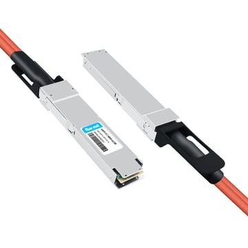 OSFP-FLT-800G-AC3M 3m(10피트) 800G 트윈 포트 2x400G OSFP - 2x400G OSFP InfiniBand NDR 활성 구리 케이블, 한쪽 끝은 평면 상단, 다른 쪽 끝은 평면 상단