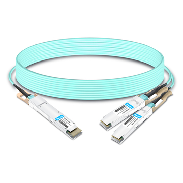 QDD-2Q56-AOC3M 3 м (10 фута) 400G QSFP-DD — 2x200G QSFP56 Активный оптический кабель Breakout