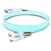 QDD-2Q56-AOC3M 3m (10ft) 400G QSFP-DD to 2x200G QSFP56 Breakout Active Optical Cable