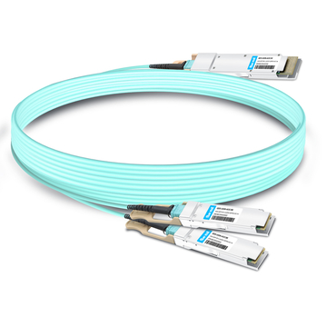 QDD-2Q56-AOC3M 3 м (10 фута) 400G QSFP-DD — 2x200G QSFP56 Активный оптический кабель Breakout