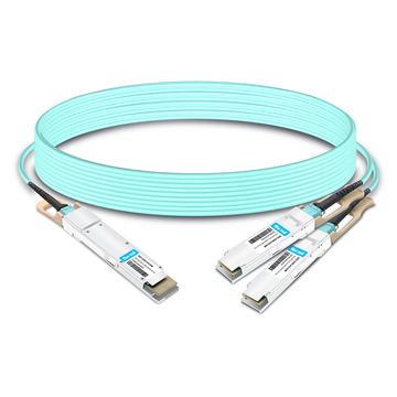 QDD-2Q56-AOC50M 50m (164ft) 400G QSFP-DD to 2x200G QSFP56 Breakout Active Optical Cable