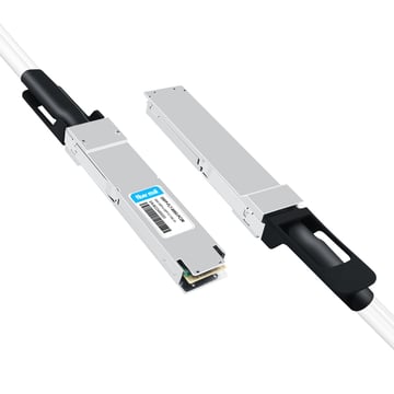 OSFP-FLT-800G-PC2M 2m (7 pés) 2x400G OSFP a 2x400G OSFP PAM4 InfiniBand NDR Passive Direct Attached Cable, parte superior plana em uma extremidade e parte superior plana na outra