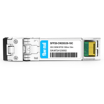 Mellanox MMA2L20-CW39-10 Compatible 25G CWDM SFP28 1390nm 10km LC SMF DDM Módulo transceptor