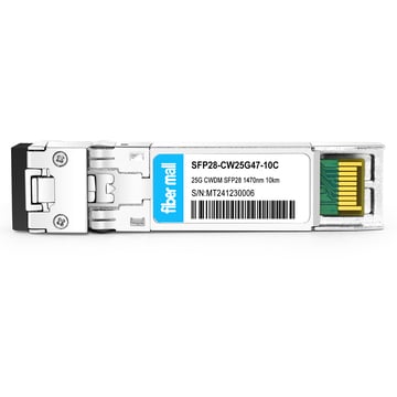 Mellanox MMA2L20-CW47-10 Compatible 25G CWDM SFP28 1470nm 10km LC SMF DDM Módulo transceptor