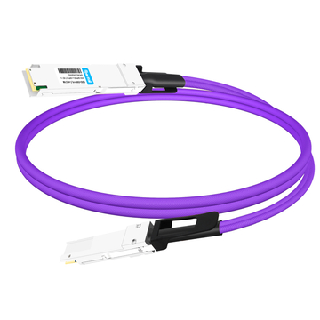 QDD-OSFP-FLT-AEC1M Активный электрический медный кабель PAM1 с плоской вершиной PAM3, 400G, 4 м (XNUMX футов) от QSFP-DD до OSFP