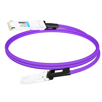 QDD-OSFP-FLT-AEC1M 1 m (3 Fuß) 400G QSFP-DD zu OSFP Flat Top PAM4 Aktives elektrisches Kupferkabel