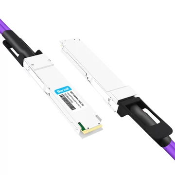 QDD-OSFP-FLT-AEC1M Câble électrique actif en cuivre PAM1 3G QSFP-DD vers OSFP à dessus plat PAM400 de 4 m