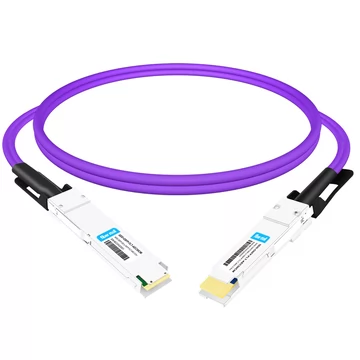 QDD-OSFP-FLT-AEC50CM 0.5m(1.6ft) 400G QSFP-DD - OSFP 플랫 탑 PAM4 활성 전기 구리 케이블