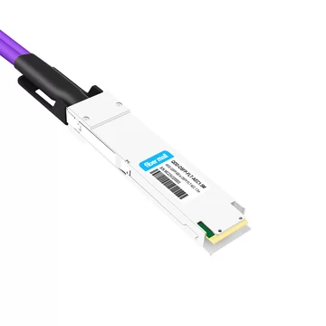 QDD-OSFP-FLT-AEC1.5M Câble électrique actif en cuivre PAM1.5 5G QSFP-DD vers OSFP à dessus plat PAM400 de 4 m