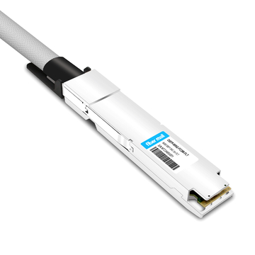 OSFP-800G-PC2M-FLT 2m (7ft) 800G Twin-port 2x400G OSFP to 2x400G OSFP InfiniBand NDR Passive DAC,Flat top on one end and Finned top on other