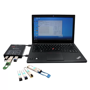 FiberMall EEPROM Programmer Box Supports SFP/SFP+/SFP28/XFP/QSFP+/QSFP28/QSFP56/QSFP-DD Transceivers & DAC/AOC Cables