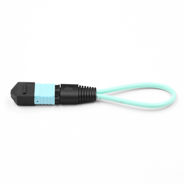 12 Fibers MPO UPC Female OM4 50/125 Multimode Fiber Loopback Cable