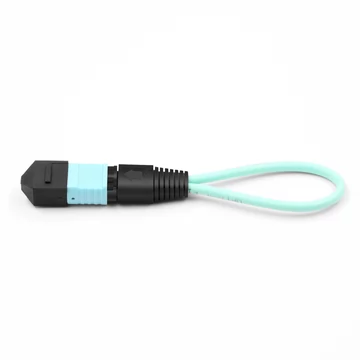 8 Fibers MPO APC Female OM4 50/125 Multimode Fiber Loopback Cable