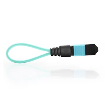 8 Fibers MPO APC Female OM4 50/125 Multimode Fiber Loopback Cable