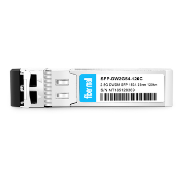 SFP-DW2G54-120C 2.5G DWDM SFP C54 100GHz 1534.25nm 120km LC SMF DDM Transceiver Module
