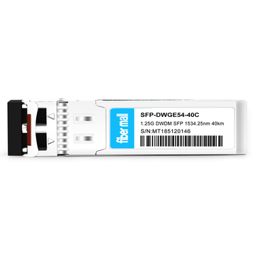 Cisco DWDM-SFP-3425-40 Compatible 1.25G DWDM SFP C54 100GHz 1534.25nm 40km LC SMF DDM Transceiver Module