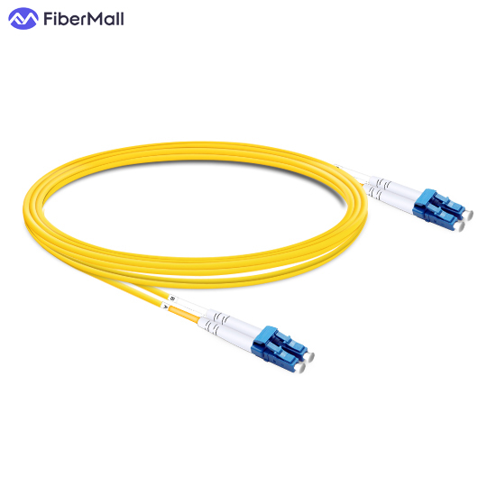 Duplex OS2 9/125 LC-LC Single Mode Fiber Optic Cable 1m | FiberMall