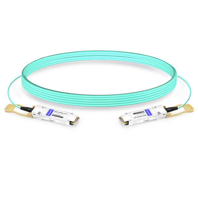 Immersion Liquid Cooling 100G QSFP28 15m AOC Cable | FiberMall