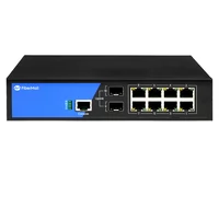 S2100-8T2S, 8-Port Ethernet Switch L2+, 8x 10/100/1000BASE-T RJ45, with 2x 1G SFP Uplinks