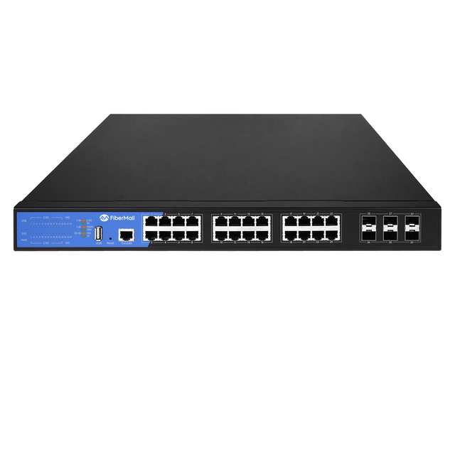 1G Switch 24 port with 6x 1G/10G SFP+ L3 Up1inks | FiberMall
