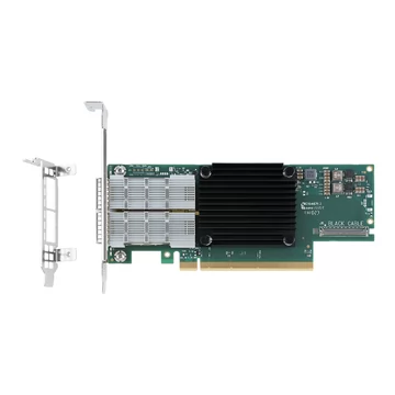 NVIDIA Mellanox MCX653106A-HDAT-SP ConnectX-6 InfiniBand/VPI Adapter Card, HDR/200GbE, Dual-Port QSFP56, PCIe3.0/4.0 x16, Tall Bracket