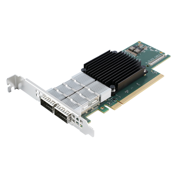 NVIDIA Mellanox MCX653106A-HDAT-SP ConnectX-6 InfiniBand/VPI Adapter Card, HDR/200GbE, Dual-Port QSFP56, PCIe3.0/4.0 x16, Tall Bracket